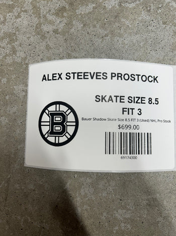 Bauer Shadow Skate Size 8.5 FIT 3 (Used) NHL Pro Stock