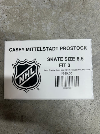 Bauer Shadow Skate Size 8.5 FIT 3 (Used) NHL Pro Stock