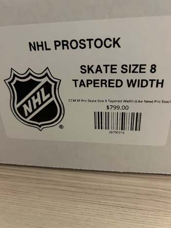 CCM XF Pro Skate Size 8 Tapered Width (Like New) Pro Stock