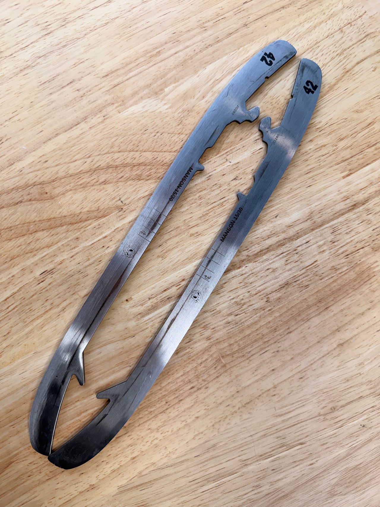 280mm Bauer LS Pulse Stainless Steel Used NHL Pro Stock (Blade/Runner)