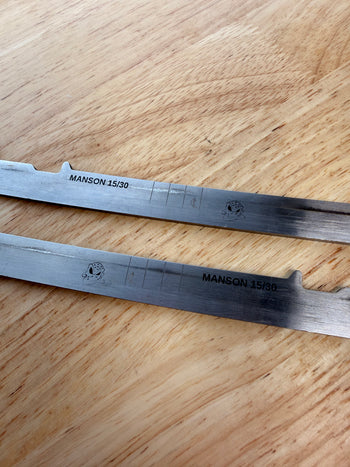 280mm Bauer LS Pulse Stainless Steel Used NHL Pro Stock (Blade/Runner)