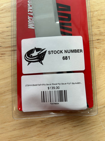 272mm BladeTech (Fits Bauer PowerFly) Bauer FlyTi Equivalent Blue Jackets Pro Stock