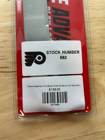 272mm BladeTech (Fits Bauer PowerFly) Bauer FlyTi Equivalent Philadelphia Flyers Pro Stock