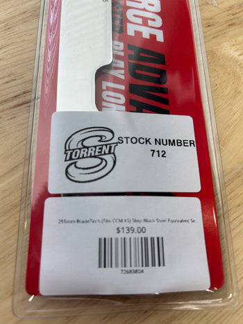 255mm BladeTech (Fits CCM XS) Step Black Steel Equivalent Seattle Torrent Pro Stock