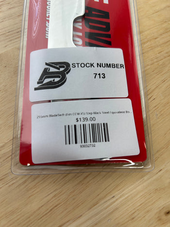 255mm BladeTech (Fits CCM XS) Step Black Steel Equivalent Boston Fleet Pro Stock