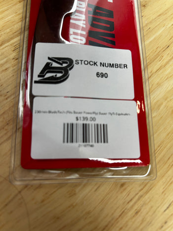 230mm BladeTech (Fits Bauer PowerFly) Bauer FlyTi Equivalent Boston Fleet Pro Stock