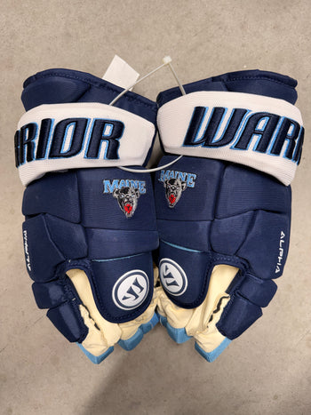 15” Warrior Alpha Pro Custom Maine Univ. Pro Hockey Gloves New
