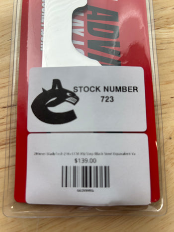 280mm BladeTech (Fits CCM XS) Step Black Steel Equivalent Vancouver Canucks Pro Stock