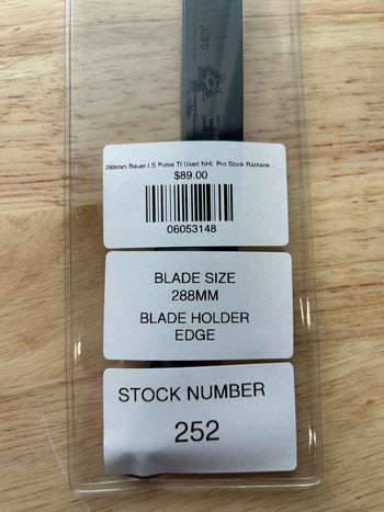 288mm Bauer LS Pulse TI Used NHL Pro Stock Rantanen (Blade/Runner)
