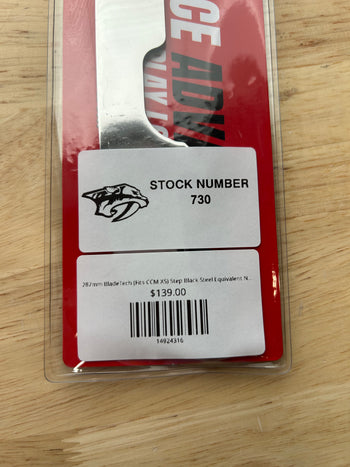 287mm BladeTech (Fits CCM XS) Step Black Steel Equivalent Nashville Predators Pro Stock