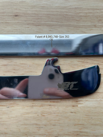263mm BladeTech (Fits CCM XS) Step Black Steel Equivalent Philadelphia Flyers Pro Stock