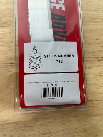 246mm BladeTech (Fits Bauer PowerFly) Bauer FlyTi Equivalent Toronto Sceptres Pro Stock