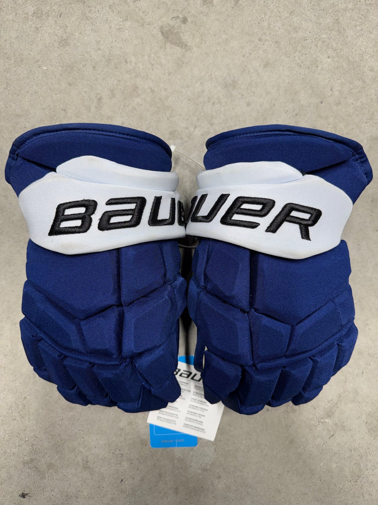 13” Bauer Supreme Ultrasonic Gloves Pro Stock Tampa Bay Lightning New