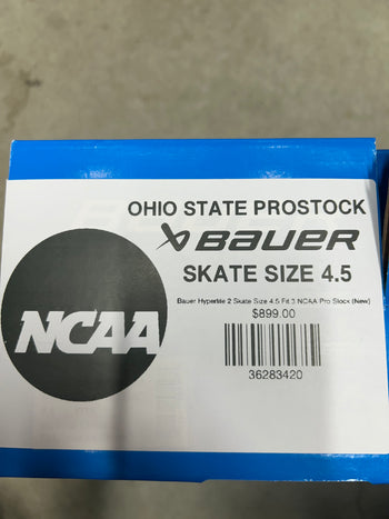 Bauer Hyperlite 2 Skate Size 4.5 Fit 3 NCAA Pro Stock (New)