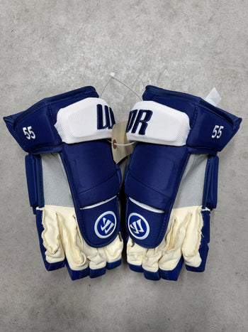 14” Warrior Alpha DX Hockey Gloves Toronto Maple Leafs Pro Stock New