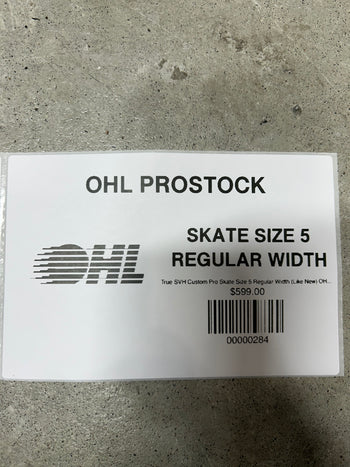 True SVH Custom Pro Skate Size 5 Regular Width (Like New) OHL Pro Stock