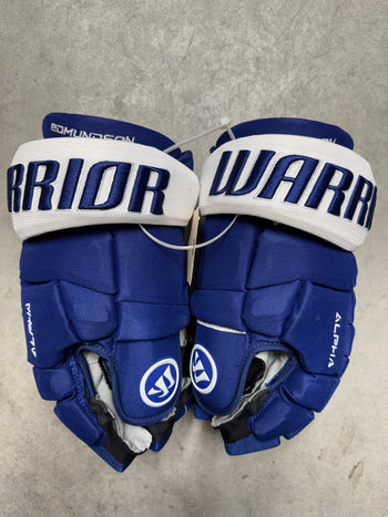 15” Warrior Alpha DX Hockey Gloves Toronto Maple Leafs Pro Stock New