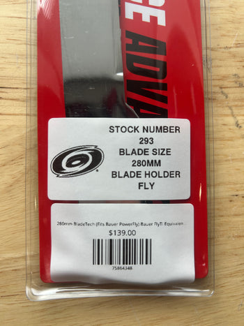280mm BladeTech (Fits Bauer PowerFly) Bauer FlyTi Equivalent Carolina Hurricanes Pro Stock