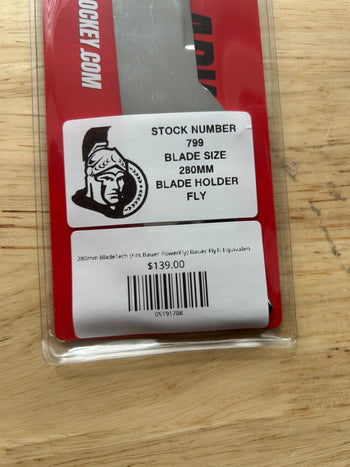 280mm BladeTech (Fits Bauer PowerFly) Bauer FlyTi Equivalent Ottawa Senators Pro Stock