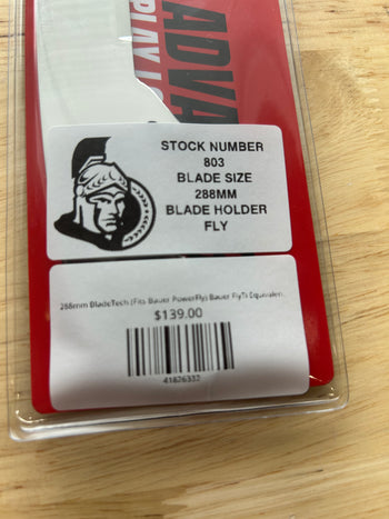 288mm BladeTech (Fits Bauer PowerFly) Bauer FlyTi Equivalent Ottawa Senators Pro Stock