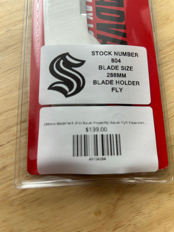 288mm BladeTech (Fits Bauer PowerFly) Bauer FlyTi Equivalent Seattle Kraken Pro Stock