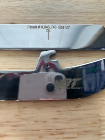 221mm BladeTech (Fits CCM XS) Step Black Steel Equivalent Boston Fleet Pro Stock