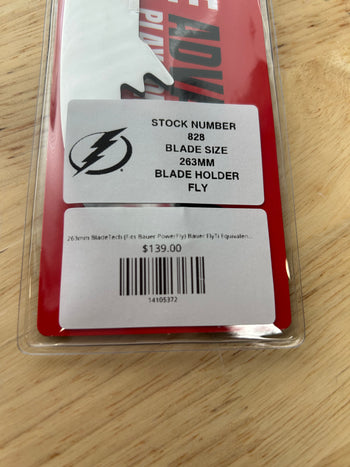 263mm BladeTech (Fits Bauer PowerFly) Bauer FlyTi Equivalent Tampa Bay Lightning Pro Stock