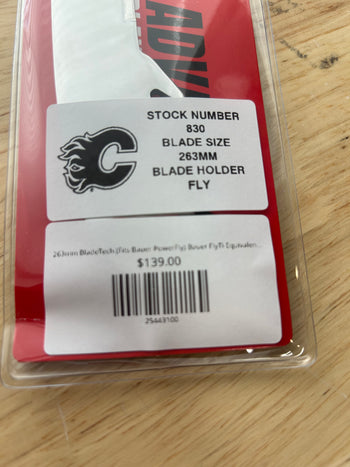 263mm BladeTech (Fits Bauer PowerFly) Bauer FlyTi Equivalent Calgary Flames Pro Stock