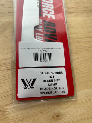 221mm BladeTech (Fits CCM XS) Step Black Steel Equivalent Montreal Victoire Pro Stock