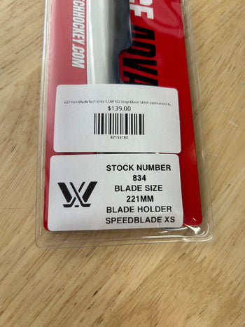 221mm BladeTech (Fits CCM XS) Step Black Steel Equivalent New York Sirens Pro Stock