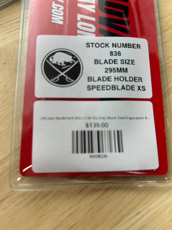 295mm BladeTech (Fits CCM XS) Step Black Steel Equivalent Buffalo Sabres Pro Stock