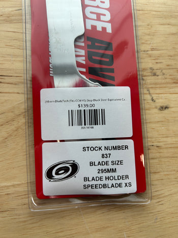 295mm BladeTech (Fits CCM XS) Step Black Steel Equivalent Carolina Hurricanes Pro Stock