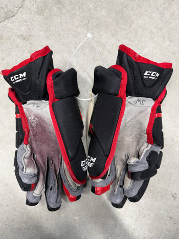 15” CCM HG12XP Chicago Blackhawks Hockey Gloves (Used)