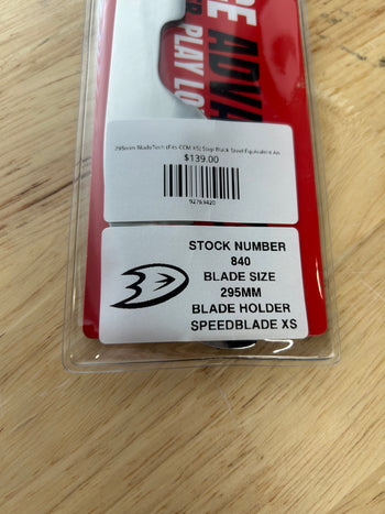 295mm BladeTech (Fits CCM XS) Step Black Steel Equivalent Anaheim Ducks Pro Stock
