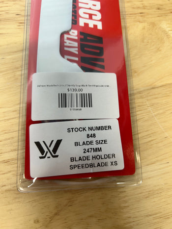 247mm BladeTech (Fits CCM XS) Step Black Steel Equivalent Minnesota Frost Pro Stock