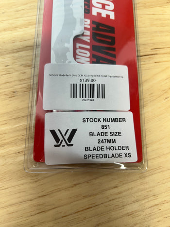 247mm BladeTech (Fits CCM XS) Step Black Steel Equivalent Toronto Sceptres Pro Stock
