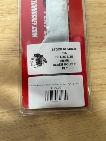 306mm BladeTech (Fits Bauer PowerFly) Bauer FlyTi Equivalent Chicago Blackhawks Pro Stock