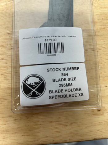 295mm CCM BLACK STEP STEEL Buffalo Sabres Pro Stock Blade/Runner (New)