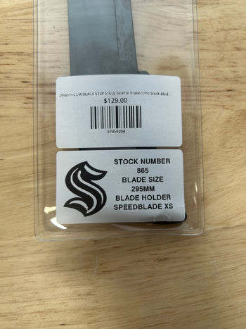 295mm CCM BLACK STEP STEEL Seattle Kraken Pro Stock Blade/Runner (New)