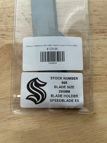 295mm CCM BLACK STEP STEEL Seattle Kraken Pro Stock Blade/Runner (New)
