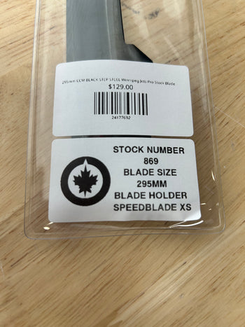 295mm CCM BLACK STEP STEEL Winnipeg Jets Pro Stock Blade/Runner (New)