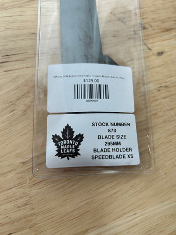 295mm CCM BLACK STEP STEEL Toronto Maple Leafs Pro Stock Blade/Runner (New)