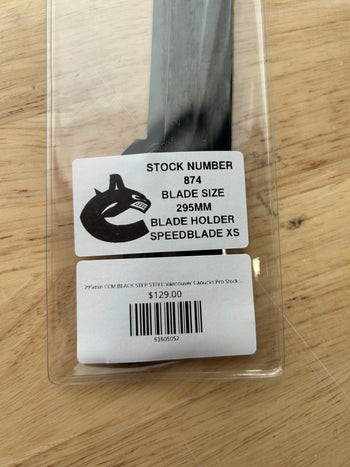295mm CCM BLACK STEP STEEL Vancouver Canucks Pro Stock Blade/Runner (New)