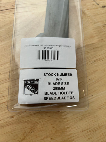 295mm CCM BLACK STEP STEEL New York Rangers Pro Stock Blade/Runner (New)