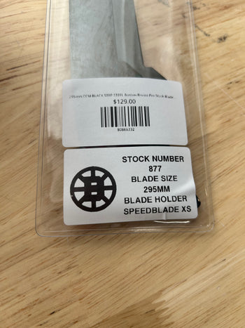 295mm CCM BLACK STEP STEEL Boston Bruins Pro Stock Blade/Runner (New)