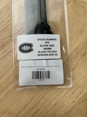 280mm CCM BLACK STEP STEEL Montreal Canadiens Pro Stock Blade/Runner (New)
