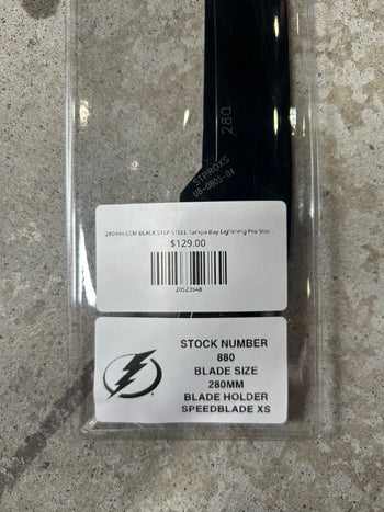 280mm CCM BLACK STEP STEEL Tampa Bay Lightning Pro Stock Blade/Runner (New)