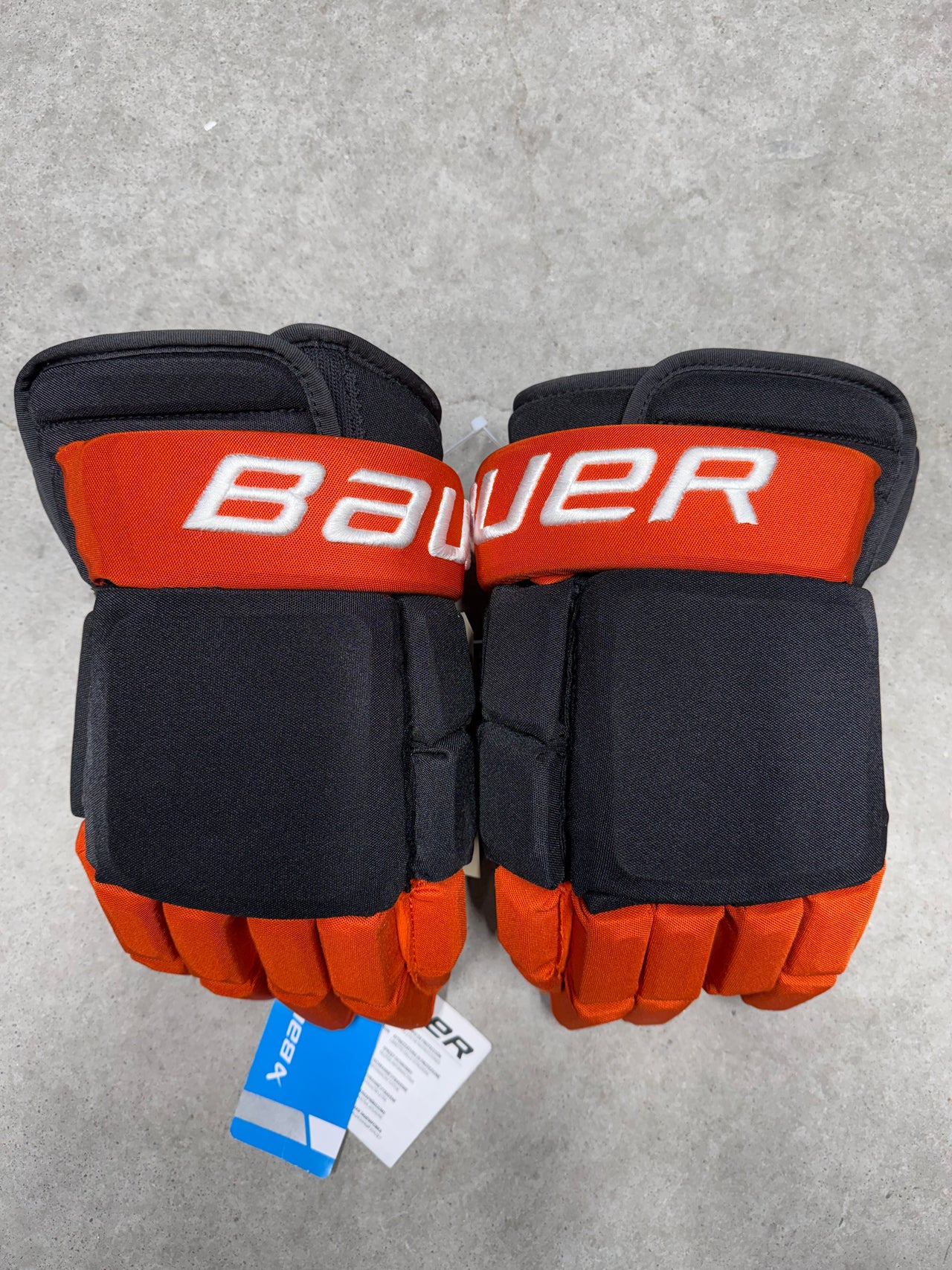 14” Bauer Pro Series Anaheim Ducks Johnston Gloves Pro Stock New