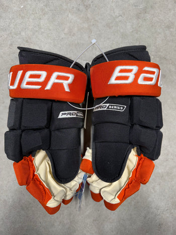 14” Bauer Pro Series Anaheim Ducks Johnston Gloves Pro Stock New