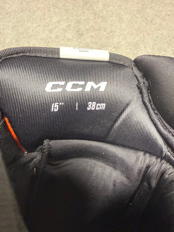 15” CCM HG43PP Anaheim Ducks Gloves Pro Stock New